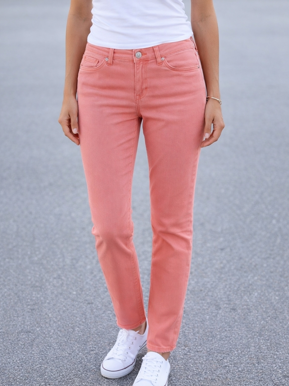 CP Jeans Size 11/29 Inseam 26" Women's Straight-Leg Jeans in Dusty Coral Pink